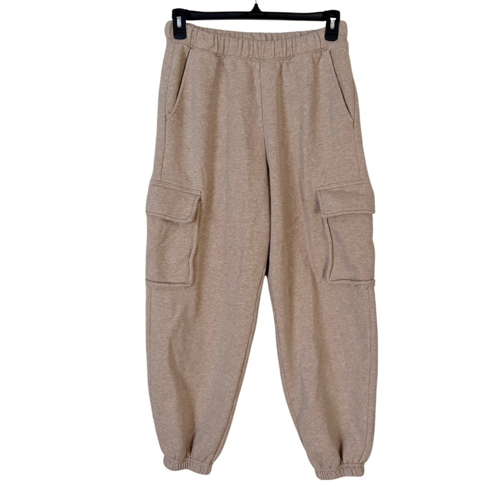 Abercrombie & Fitch Tan Cargo Cinched Waist Cargo Sweatpants, Medium
